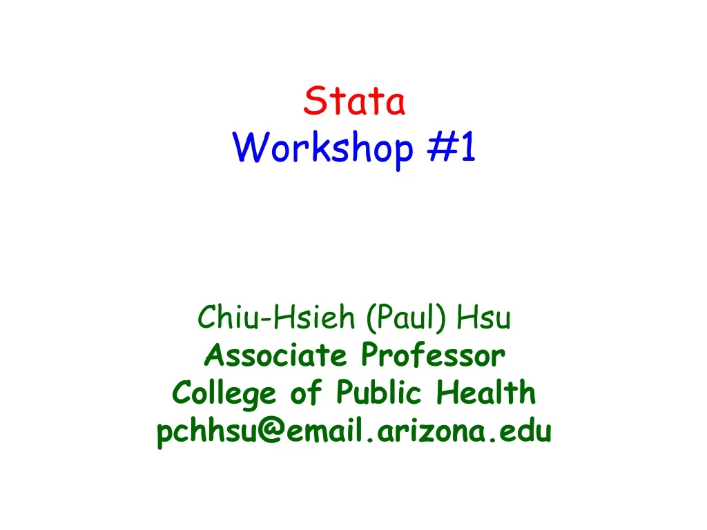 stata workshop 1