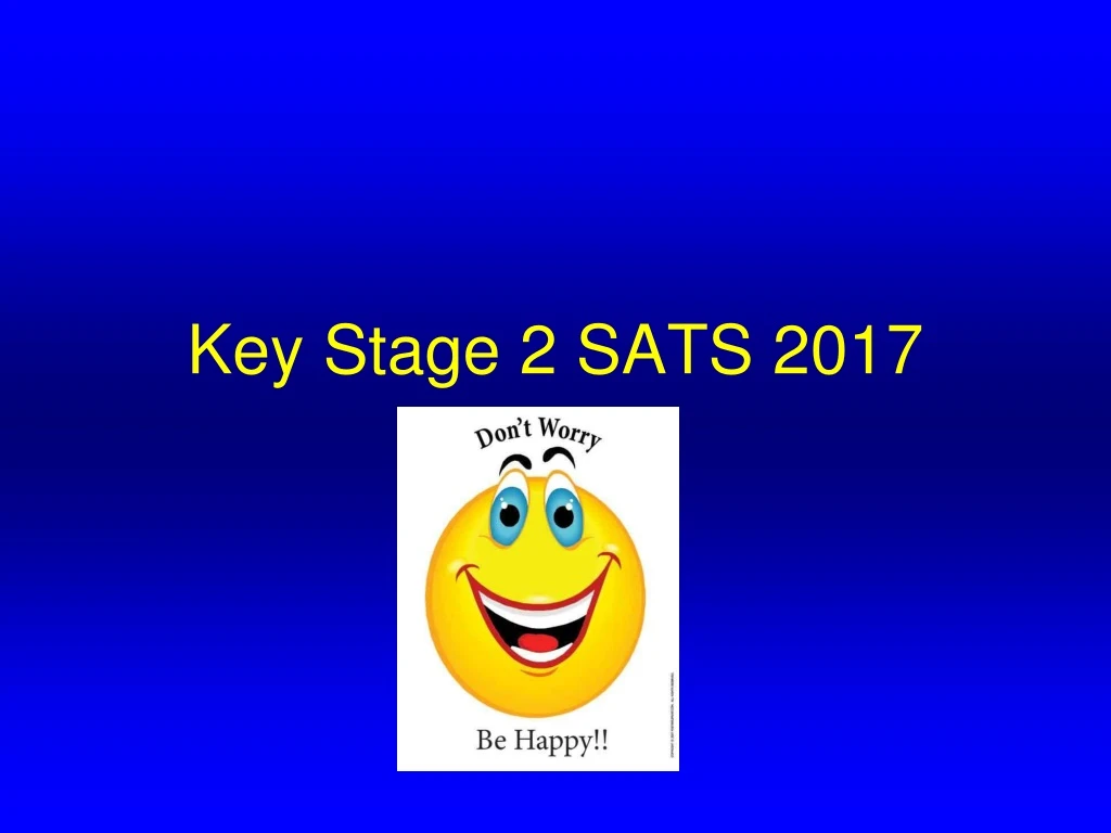 key stage 2 sats 2017