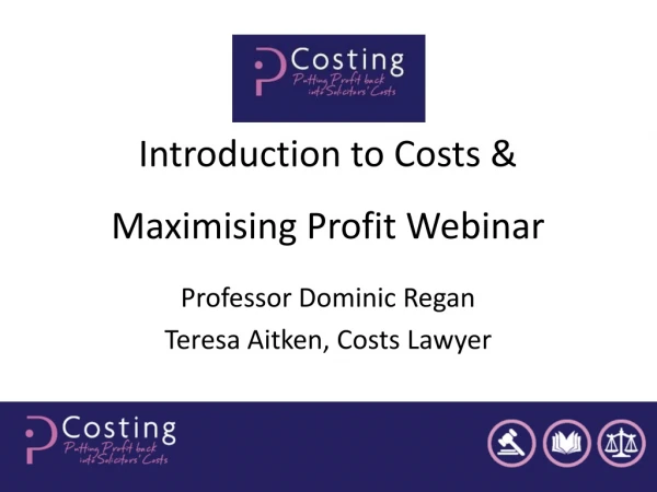 Introduction to Costs &amp; Maximising Profit Webinar