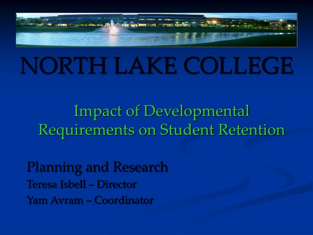 impact of developmental requirements on student retention