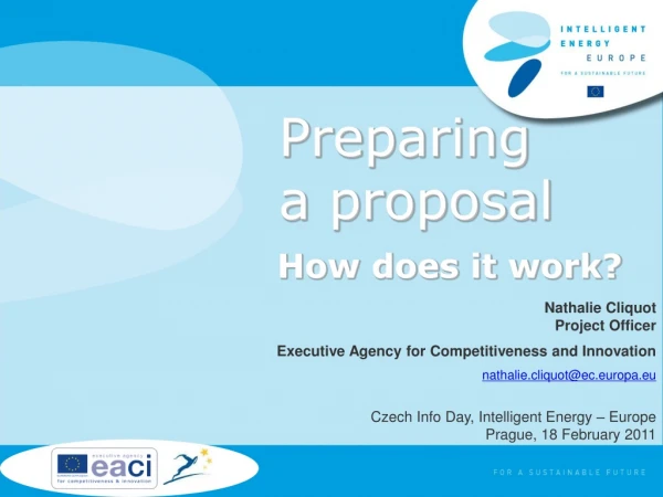 Preparing  a proposal