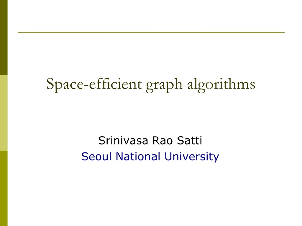 srinivasa rao satti seoul national university