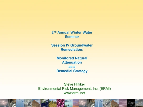 Steve Hilfiker Environmental Risk Management, Inc. (ERMI) ermi