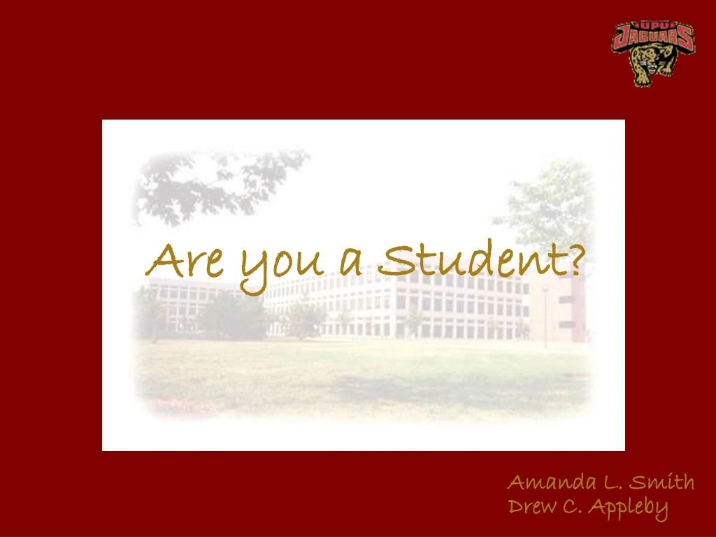 are you a student