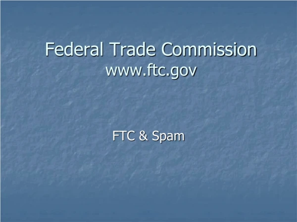 Federal Trade Commission ftc