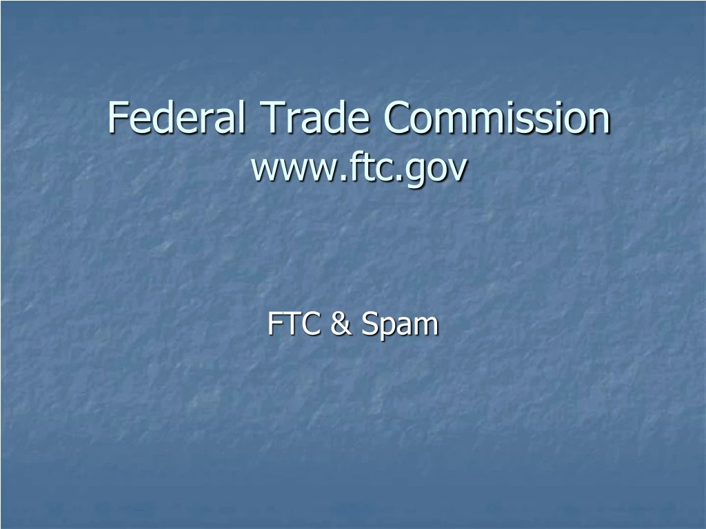 federal trade commission www ftc gov