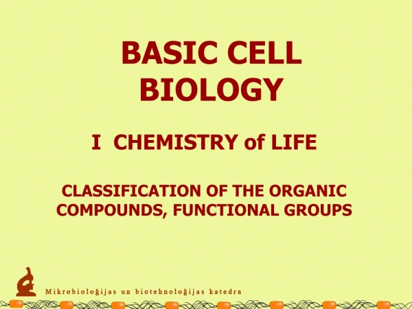 BASIC CELL BIOLOGY