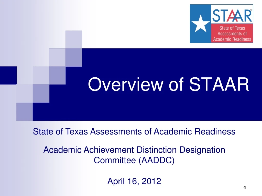 PPT - Overview Of STAAR PowerPoint Presentation, Free Download - ID:9137036