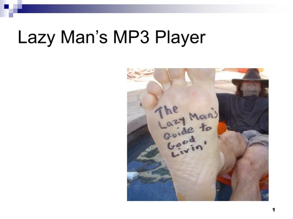 Lazy Man’s MP3 Player