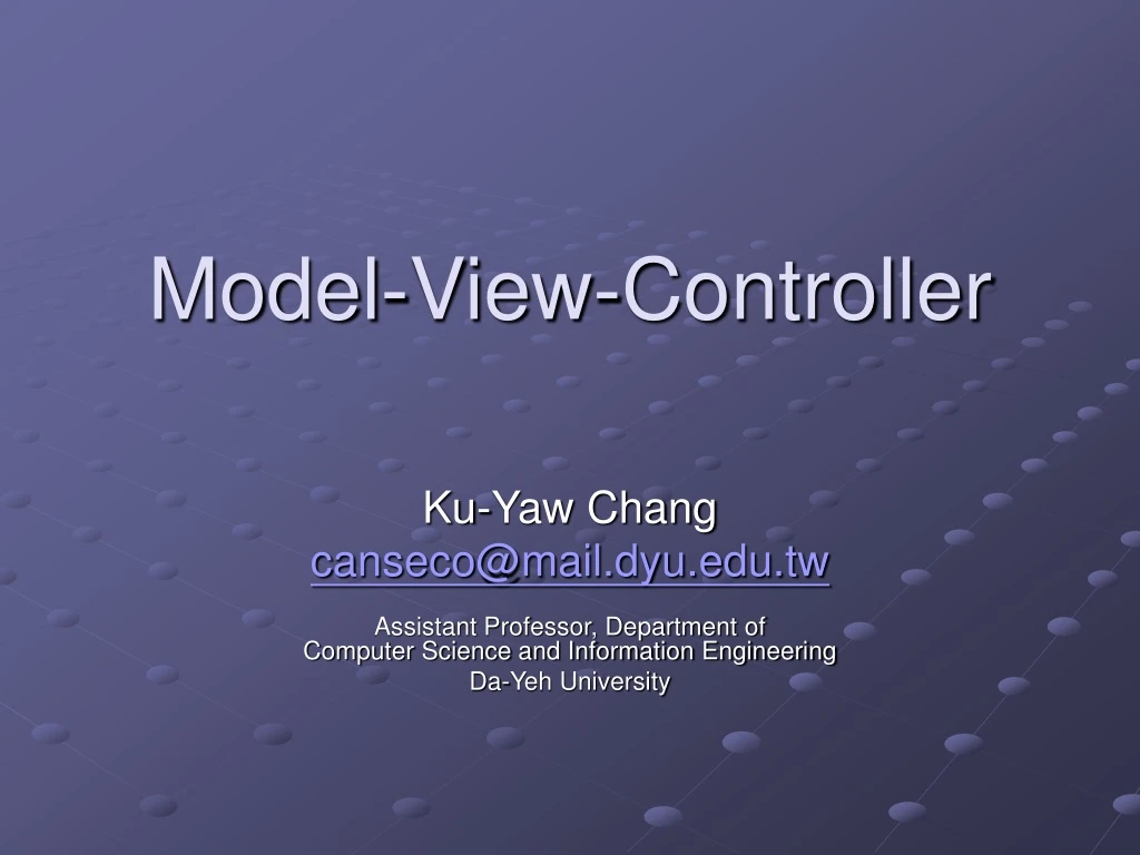 model view controller