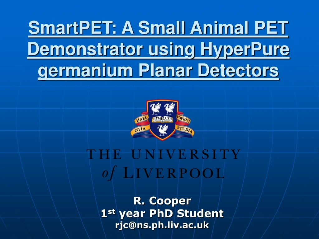 smartpet a small animal pet demonstrator using hyperpure germanium planar detectors