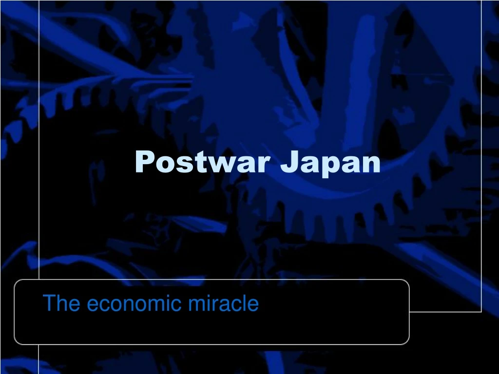 postwar japan