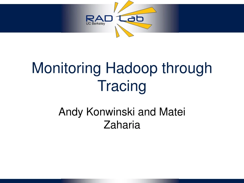 monitoring hadoop through tracing