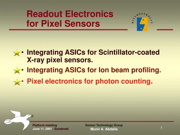 Readout Electronics for Pixel Sensors