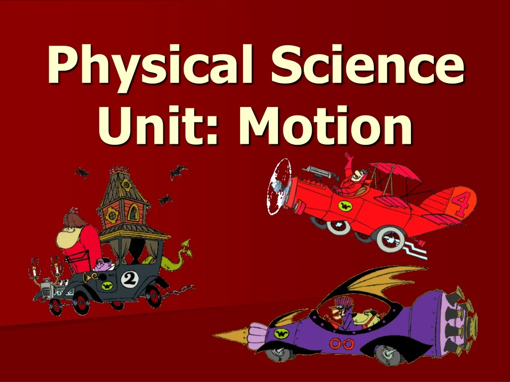 physical science unit motion