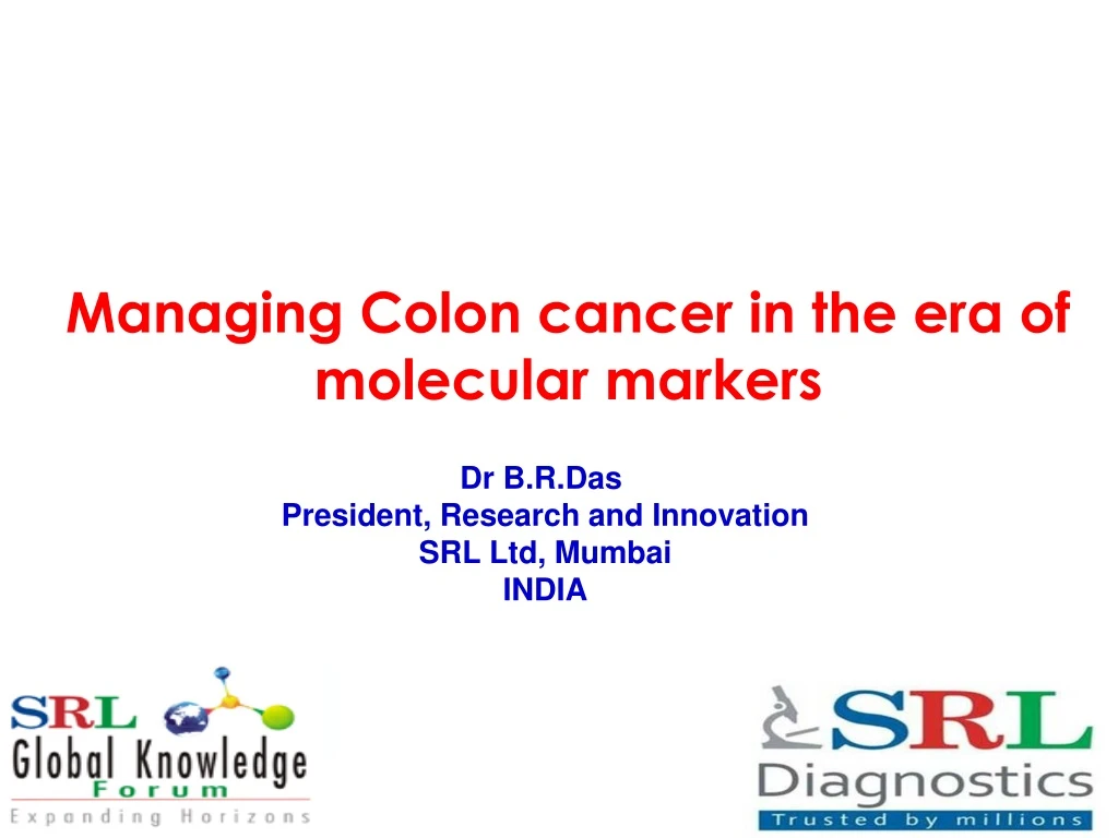 managing colon cancer in the era of molecular markers