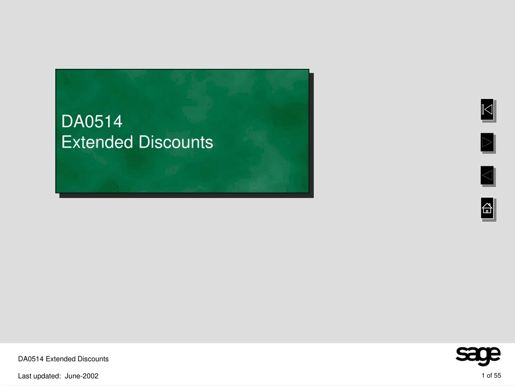 da0514 extended discounts