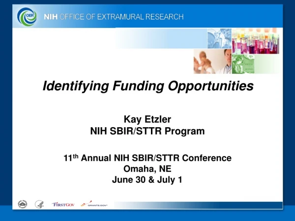 Identifying Funding Opportunities