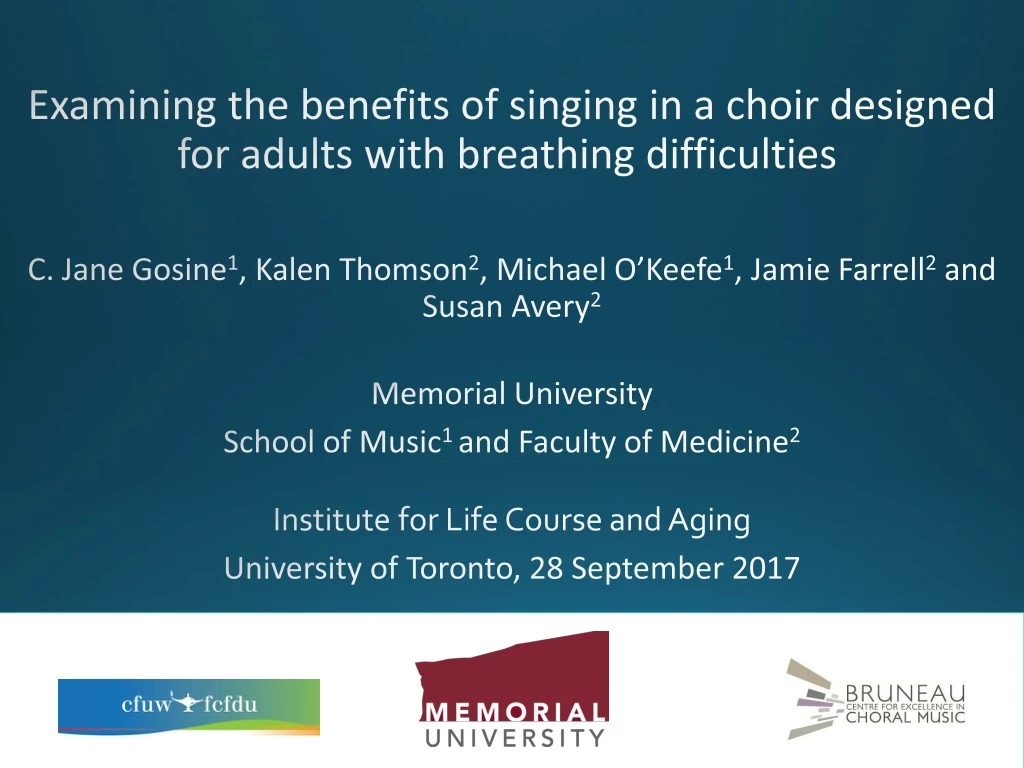 examining the benefits of singing in a choir