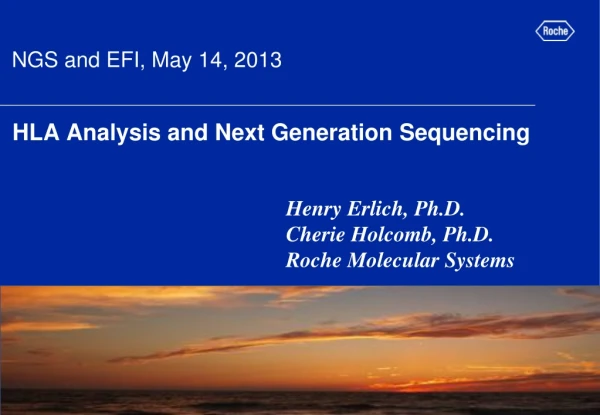HLA Analysis and Next Generation Sequencing