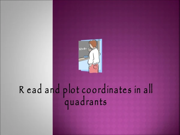 Read and plot coordinates in all quadrants