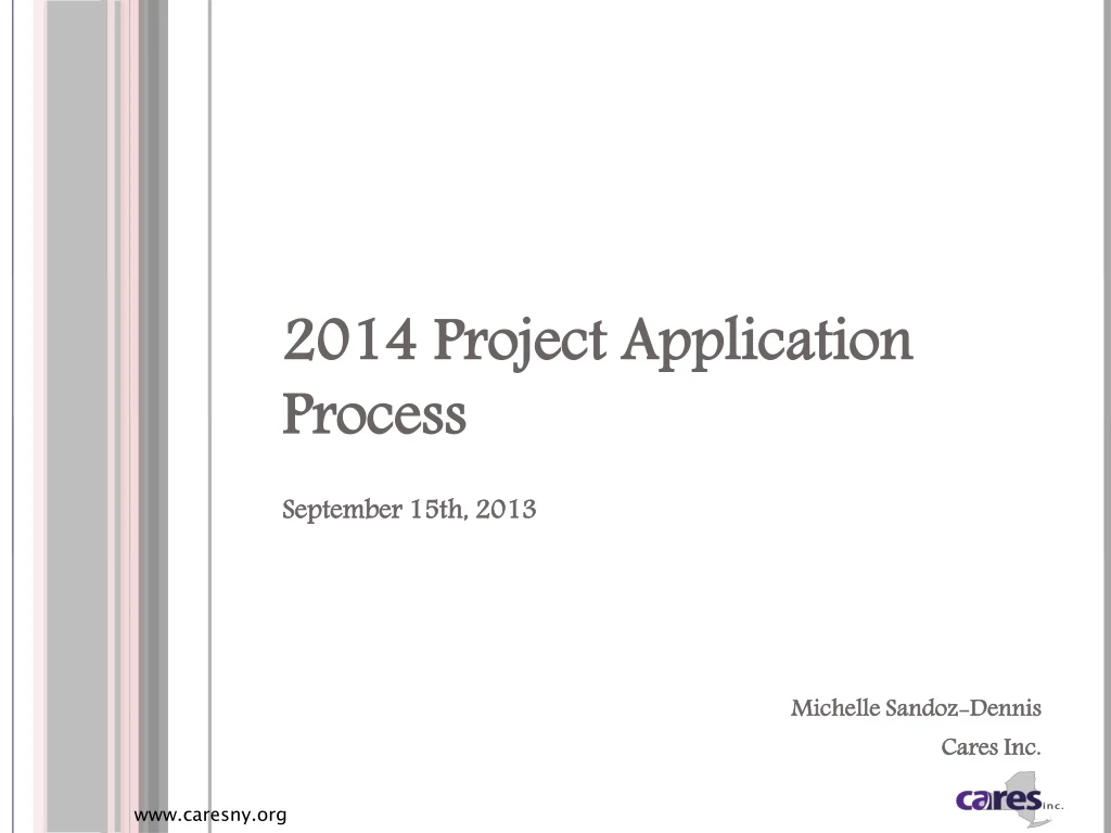 2014 project application process