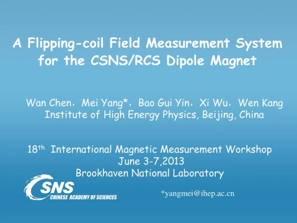 A Flipping-coil Field Measurement System for the CSNS/RCS Dipole Magnet