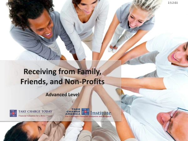 Receiving from Family, Friends, and Non-Profits
