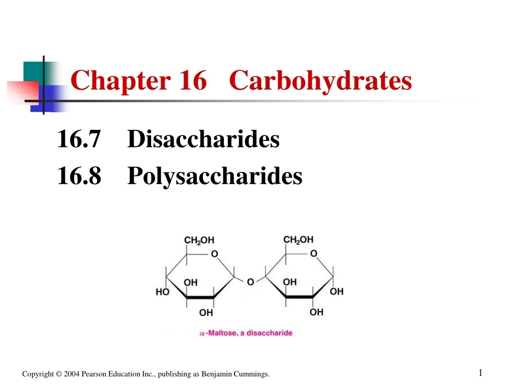 chapter 16 carbohydrates