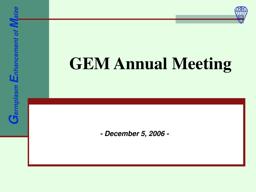 gem annual meeting