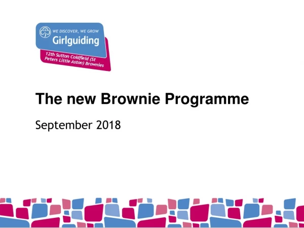The new Brownie  Programme