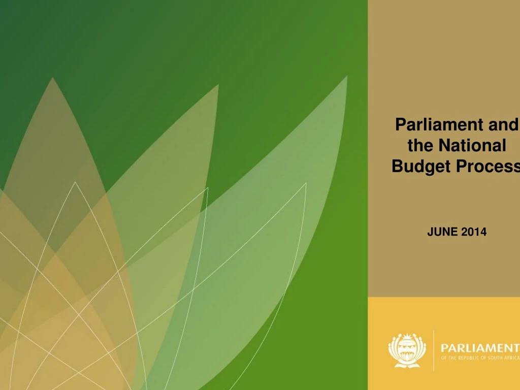 parliament and the national budget process june