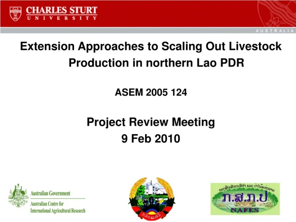 Extension Approaches to Scaling Out Livestock Production in northern Lao PDR  ASEM 2005 124