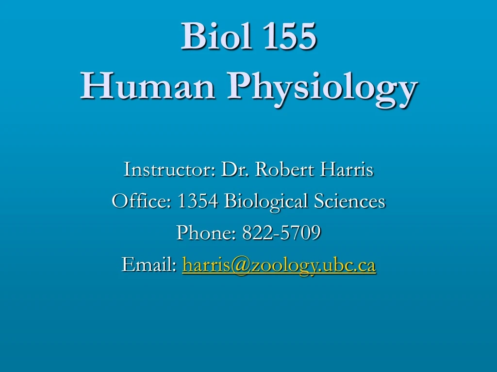 biol 155 human physiology