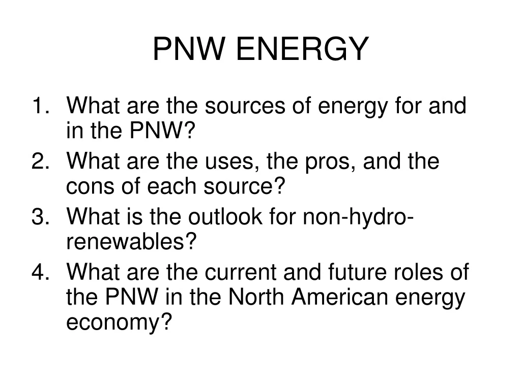 pnw energy