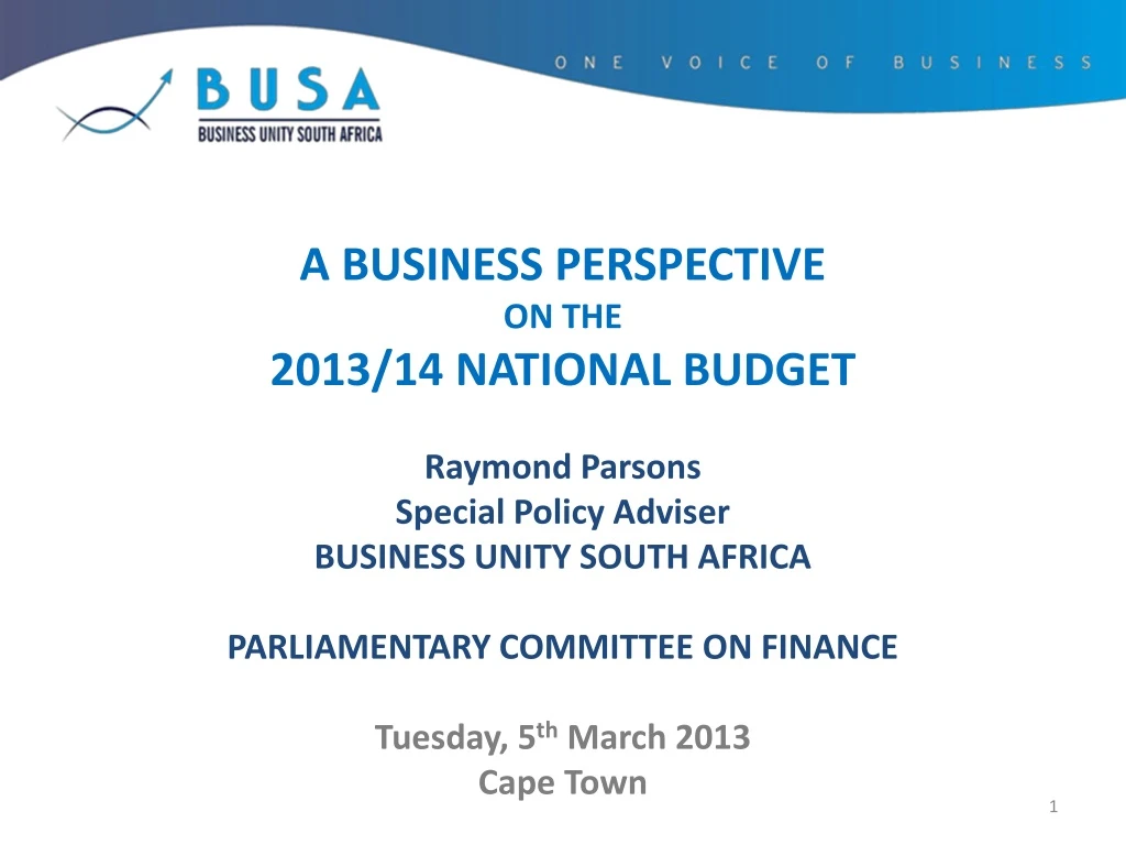a business perspective on the 2013 14 national