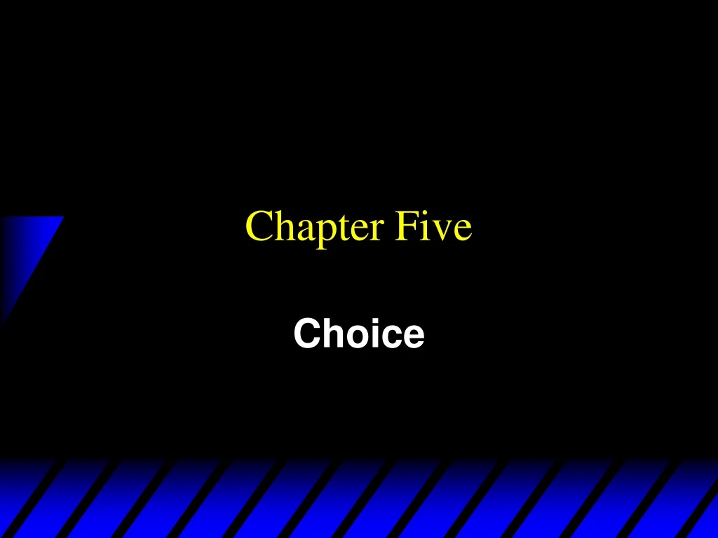 chapter five