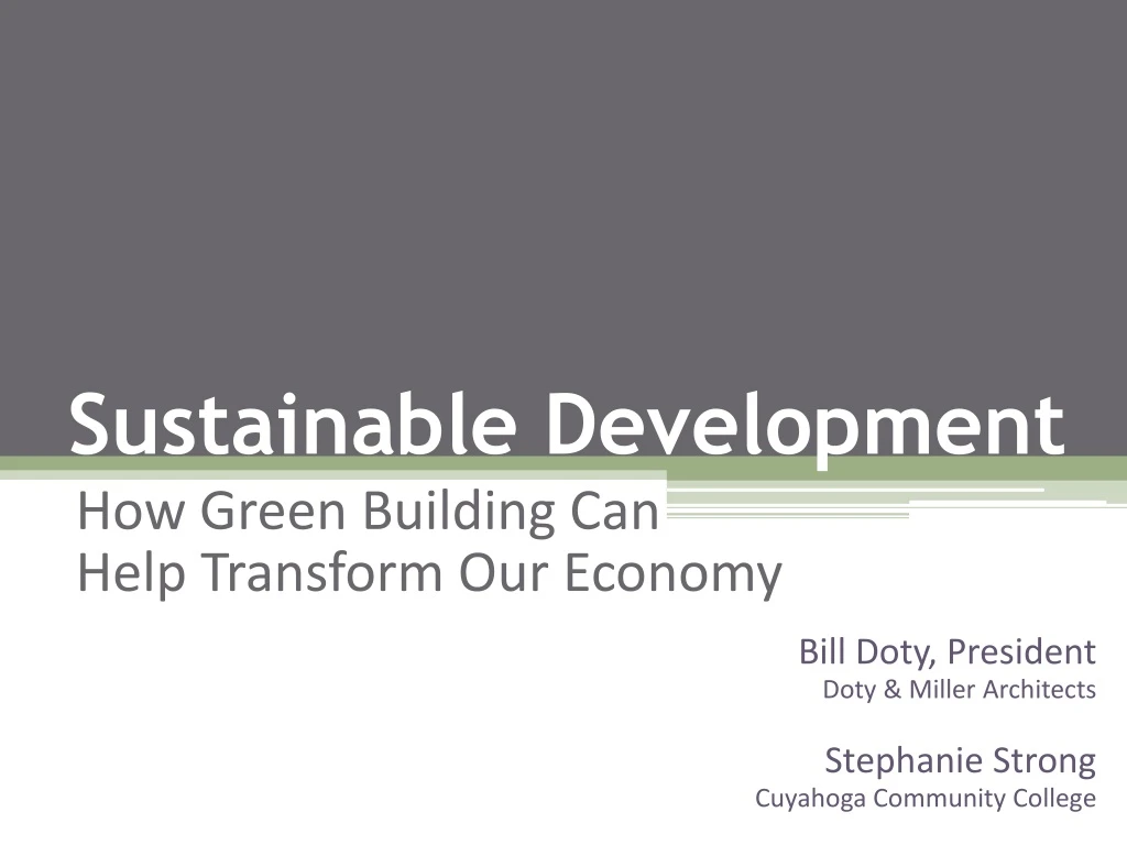 sustainable development