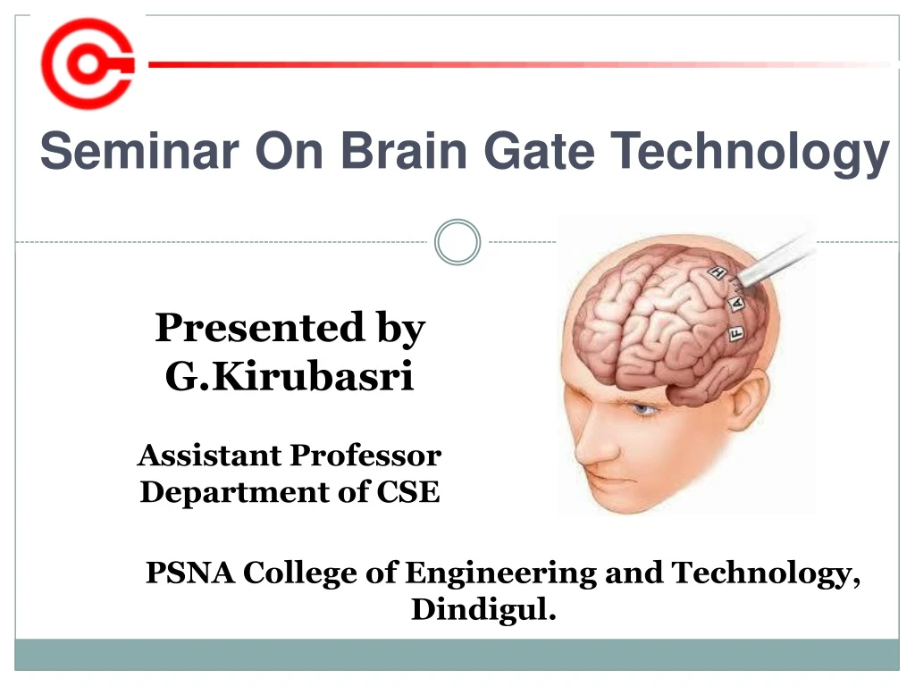 seminar on brain gate technology