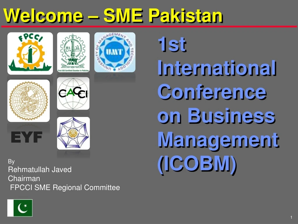1st international conference on business