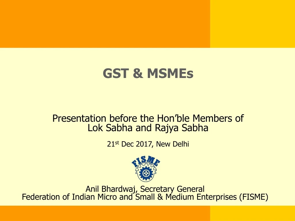 gst msmes