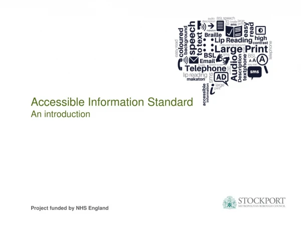 Accessible Information Standard An introduction