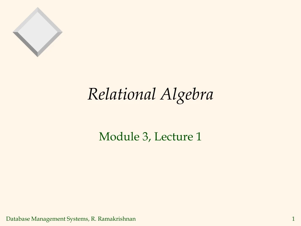 relational algebra