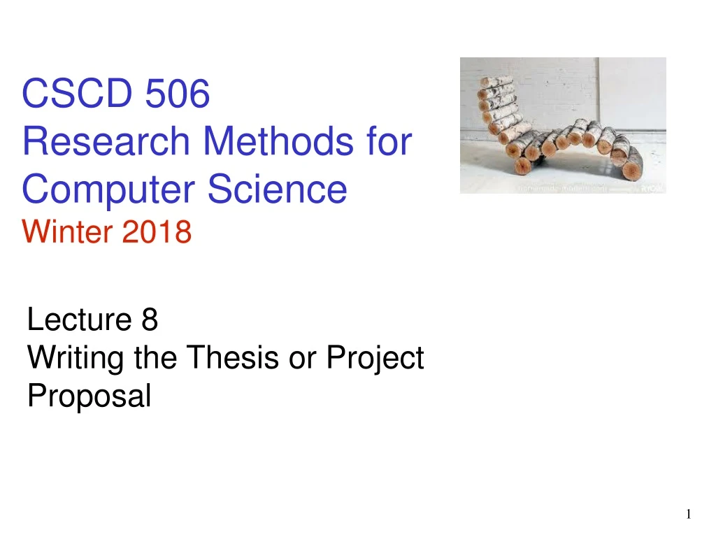 cscd 506 research methods for computer science