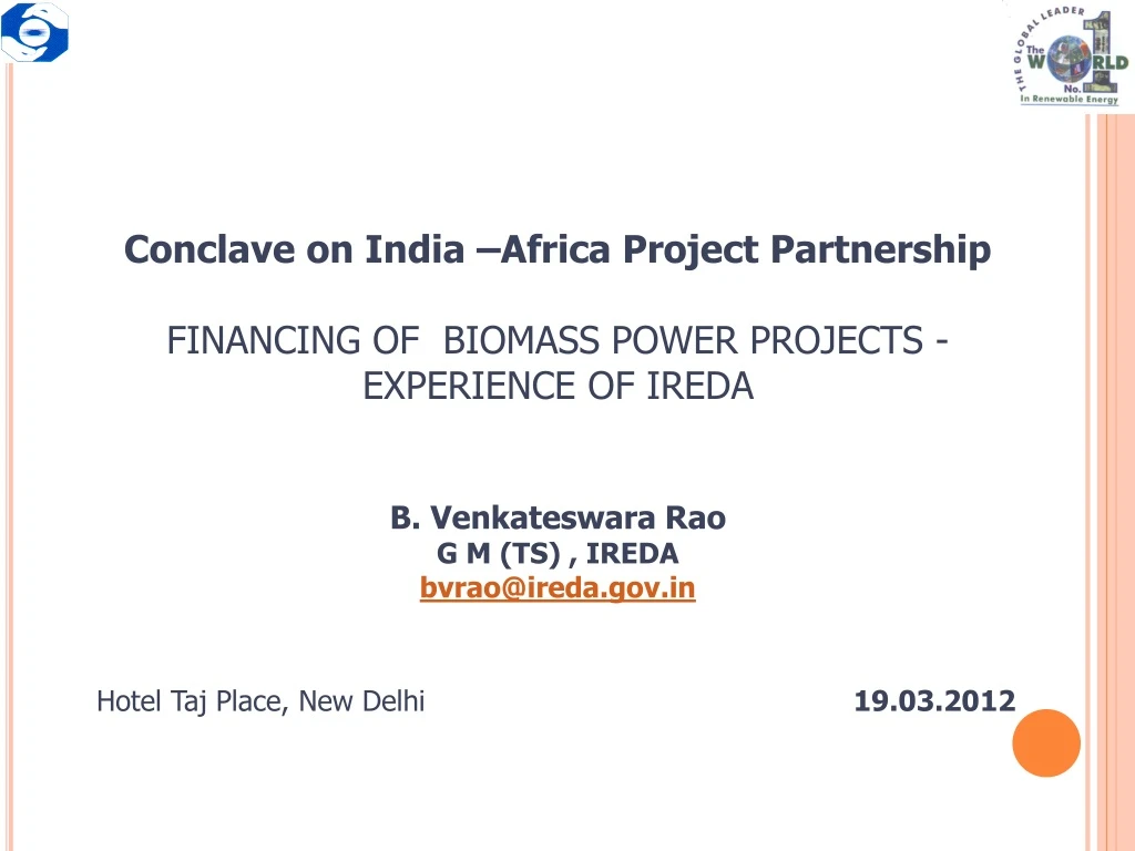 conclave on india africa project partnership