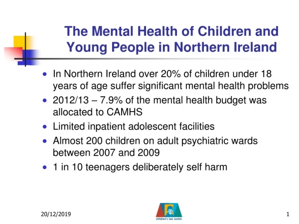 The Mental Health of Children and Young People in Northern Ireland