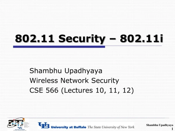 802.11 Security – 802.11i