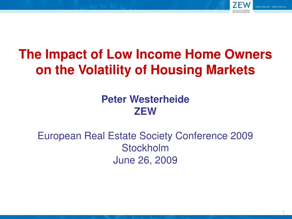 the impact of low income home owners