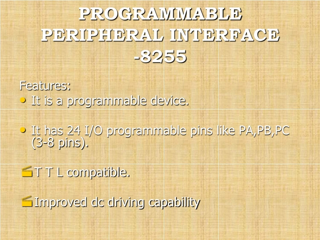 programmable peripheral interface 8255