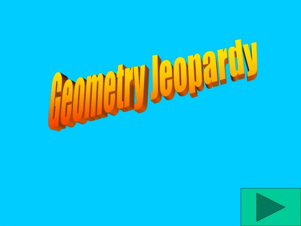 Geometry Jeopardy